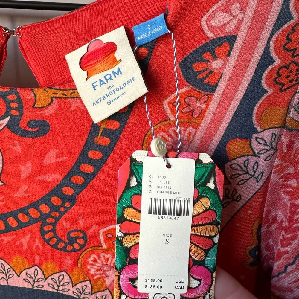 FARM Rio Giannina Knit Midi Dress NWT - Picture 7 of 7
